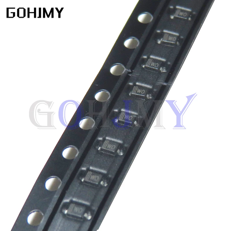 100PCS SMD Zener diode SOD-323 0805 0.25W SMD Diode BZT52C10V 3V 3V3 7V5 6V8 5V6 5V1 4V7 12V 10V 15V 16V 18V 20V 24V