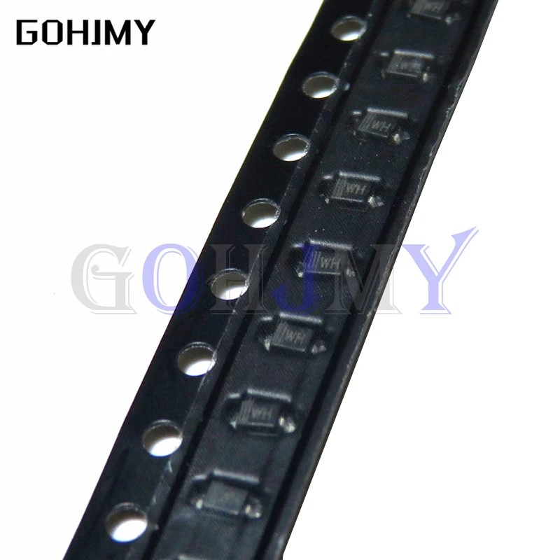 100PCS SMD Zener diode SOD-323 0805 0.25W SMD Diode BZT52C10V 3V 3V3 7V5 6V8 5V6 5V1 4V7 12V 10V 15V 16V 18V 20V 24V