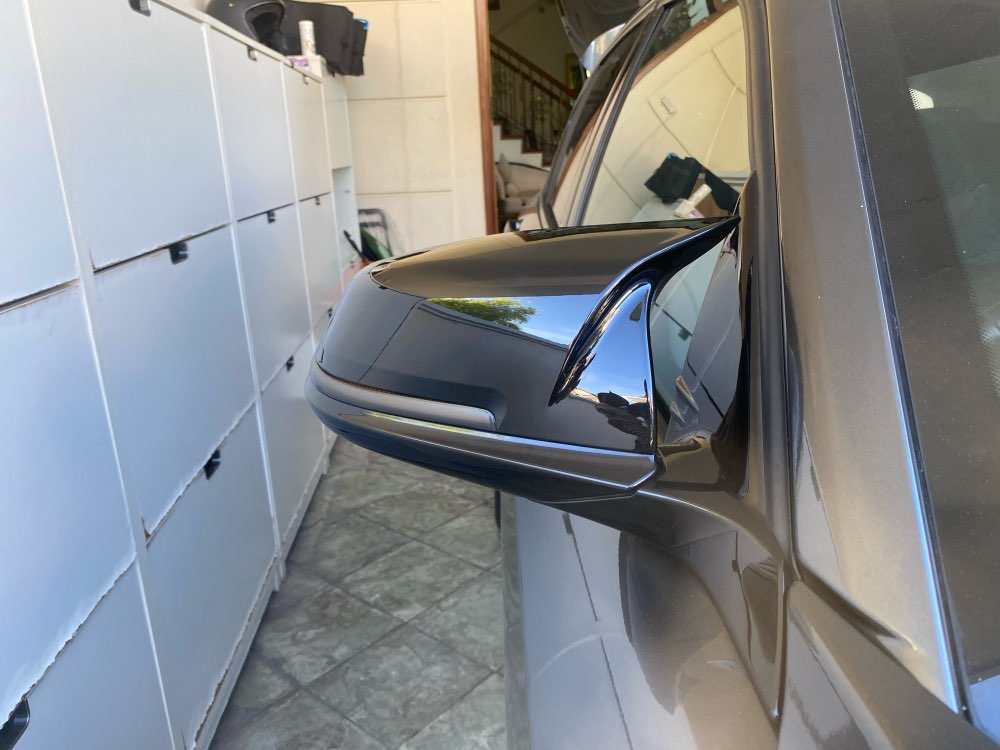 Rearview Mirror Cover Side Wing Rear View Mirror Case Cover Glossy Black For BMW serie 1 2 3 4 F20 F21 F22 F30 F32 F36 X1 F87 M3