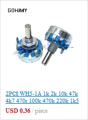 3590S Multiturn Potentiometer 500 1K 2K 5K 10K 20K 50K 100K ohm Potentiometer Adjustable Resistor 3590 102 202 502 103