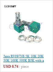 3590S Multiturn Potentiometer 500 1K 2K 5K 10K 20K 50K 100K ohm Potentiometer Adjustable Resistor 3590 102 202 502 103