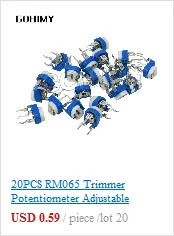 3590S Multiturn Potentiometer 500 1K 2K 5K 10K 20K 50K 100K ohm Potentiometer Adjustable Resistor 3590 102 202 502 103
