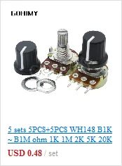 3590S Multiturn Potentiometer 500 1K 2K 5K 10K 20K 50K 100K ohm Potentiometer Adjustable Resistor 3590 102 202 502 103