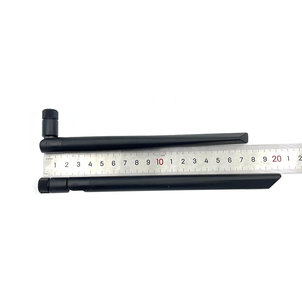2pcs Dual Band WIFI Antenna 10dBi 2.4G 5G 5.8G SMA Male Amplifier WLAN Router Singal Booster
