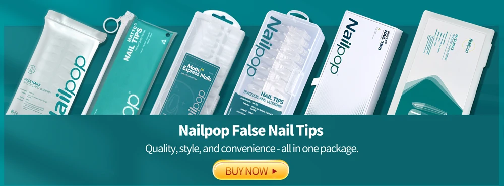 Nailpop Fast Dry Nail Glue with Brush Nail Art Tips Glitter Acrylic Decoration Nail Art Tools Manicure Accessories 2pcs