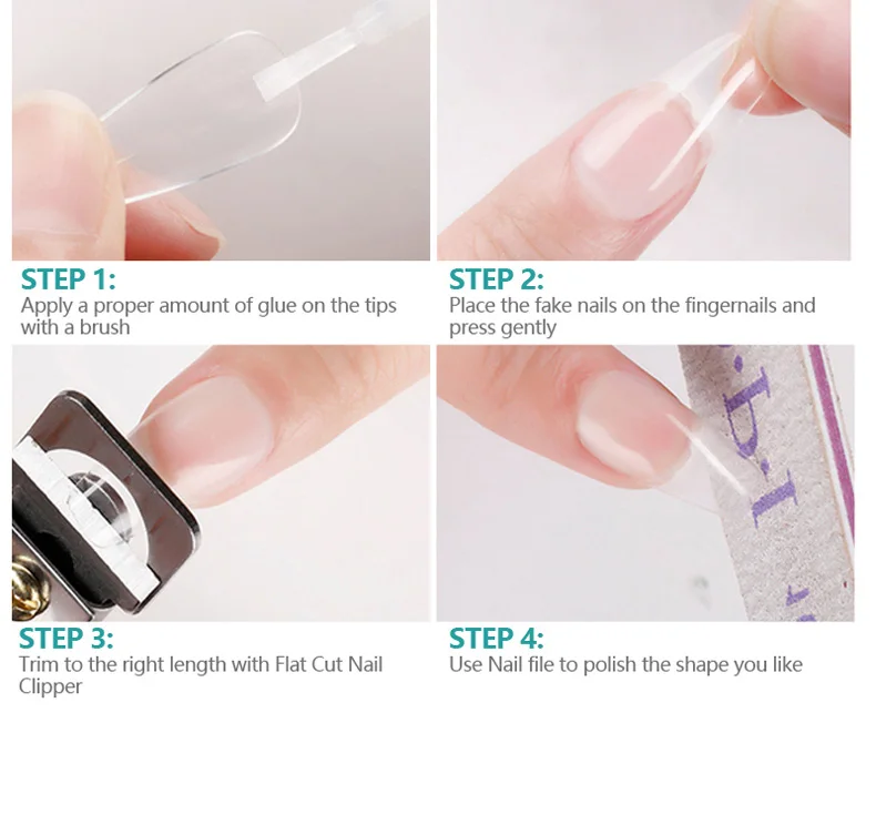 Nailpop Fast Dry Nail Glue with Brush Nail Art Tips Glitter Acrylic Decoration Nail Art Tools Manicure Accessories 2pcs