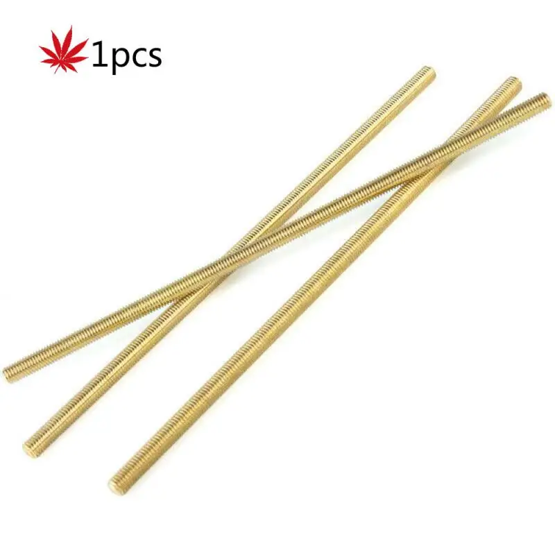 1PC Brass Thread Rod M2 M2.5 M3 M4 M5 M6 M8 M10 M12*250MM Brass Metric Bolt Full Thread Shaft Rod Bar Stud