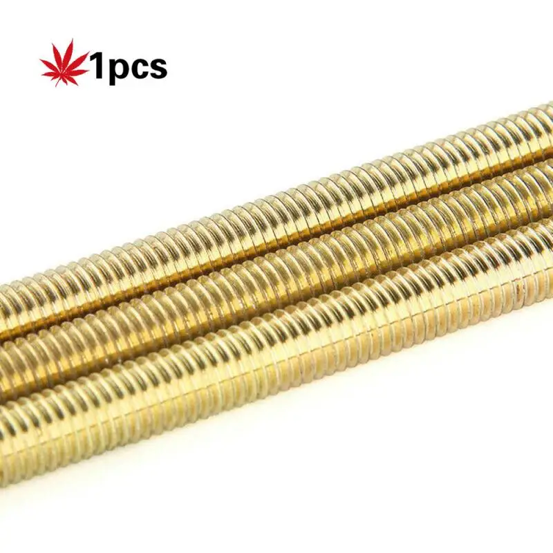 1PC Brass Thread Rod M2 M2.5 M3 M4 M5 M6 M8 M10 M12*250MM Brass Metric Bolt Full Thread Shaft Rod Bar Stud