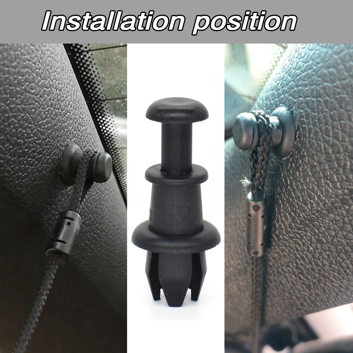 2X For Seat Altea Arona Ibiza 6L 6J 6F Leon 1M 1P Mii Toledo 5P KG Car Parcel Shelf String Clips Holder Pivot Hanger 1M6867574A