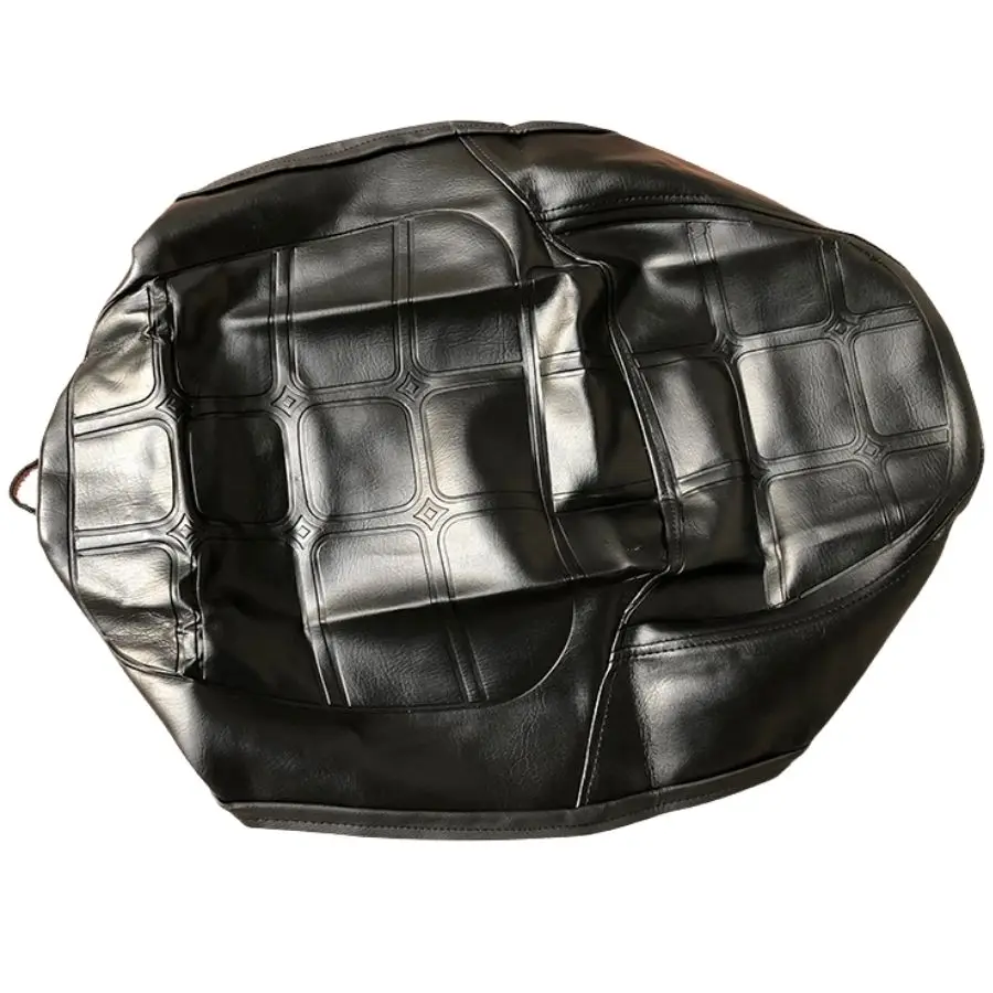 For Honda CM125 1 Set Leather Black Motorcycle Seat Cushion Pad With Strap Waterproof Dustproof Motorbike Seat Cover