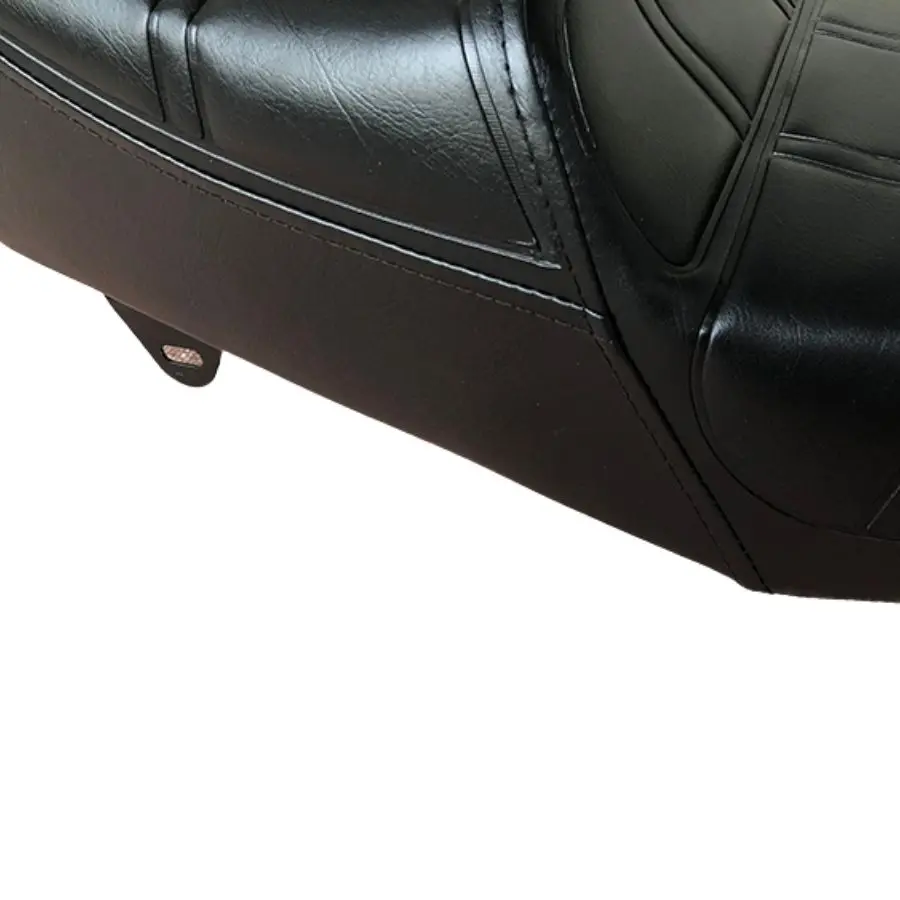 For Honda CM125 1 Set Leather Black Motorcycle Seat Cushion Pad With Strap Waterproof Dustproof Motorbike Seat Cover