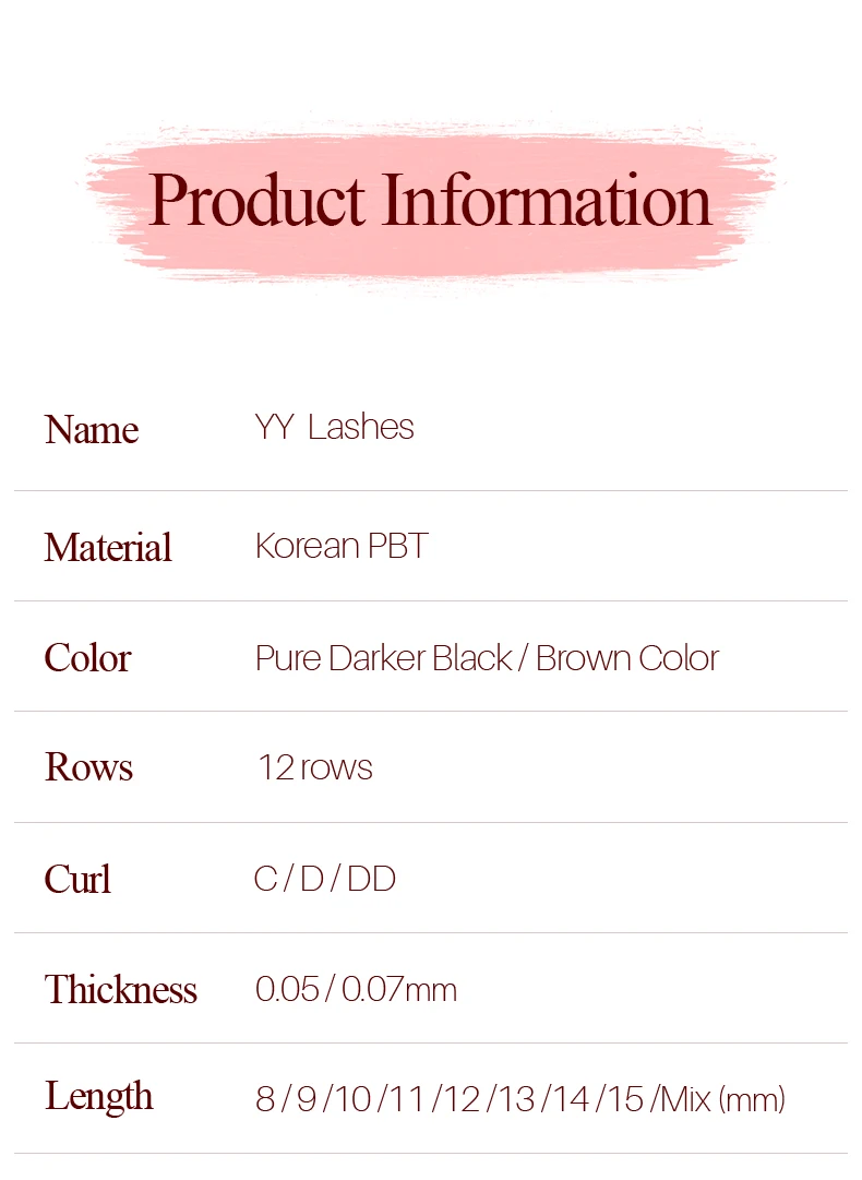 SONG LASHES New Premade Fans YY Shape Black Brown Eyelash Extension Two Tips C/D Curl High Quality Fans