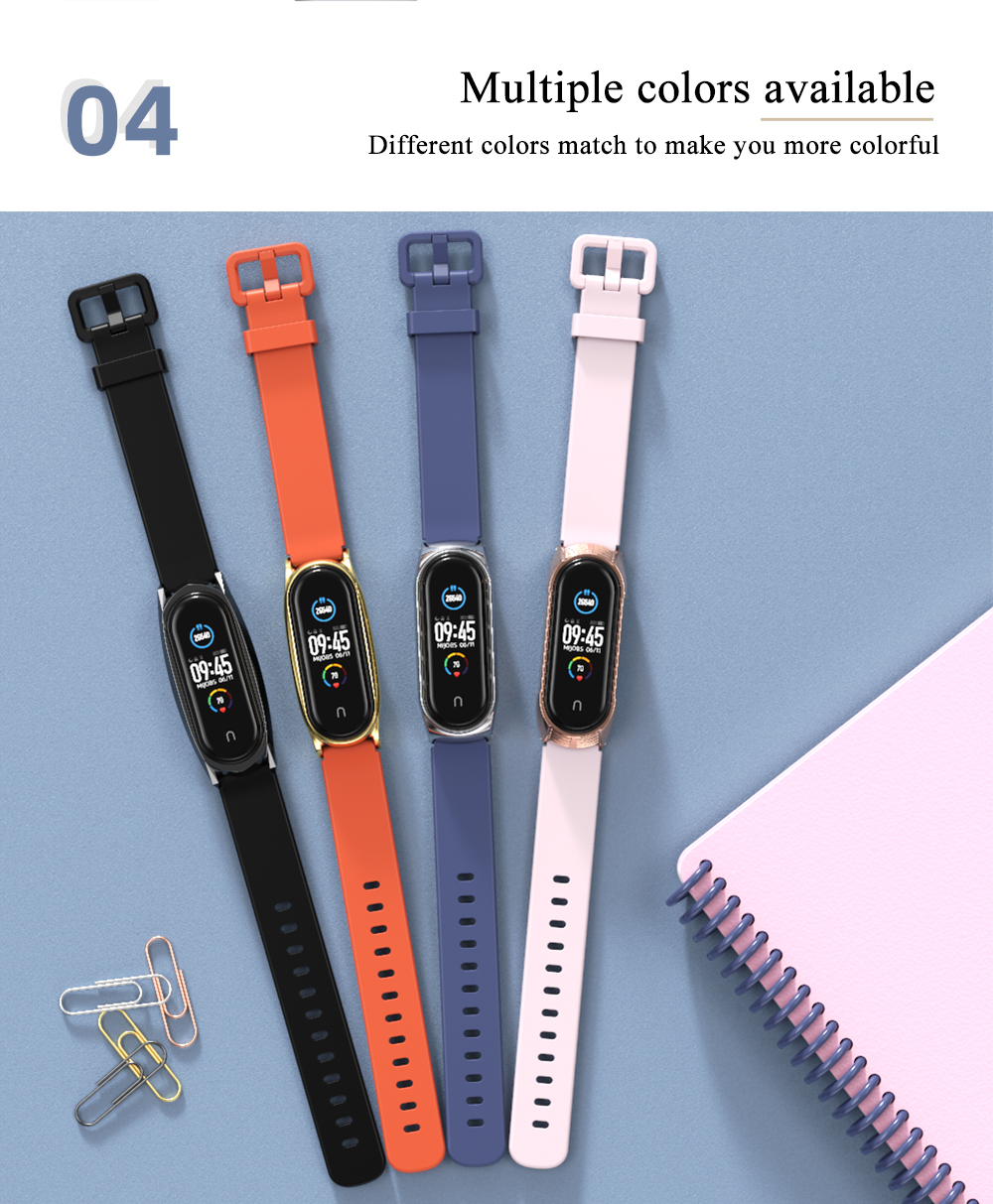 Mi Band 10 9 8 7 6 5 Smart Bracelet for Mi Band 9 Strap Silicone Correa for Xiaomi Band 8 Pulseira Wristband Miband 10