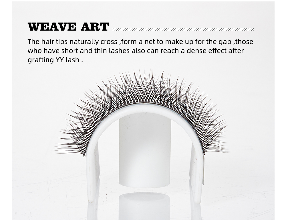 Yelix Y Shape Eyelashes 0.03/0.05/0.07 Eyelash Extension YY Lashes Natural Soft Individual Eyelashes Premade Fans