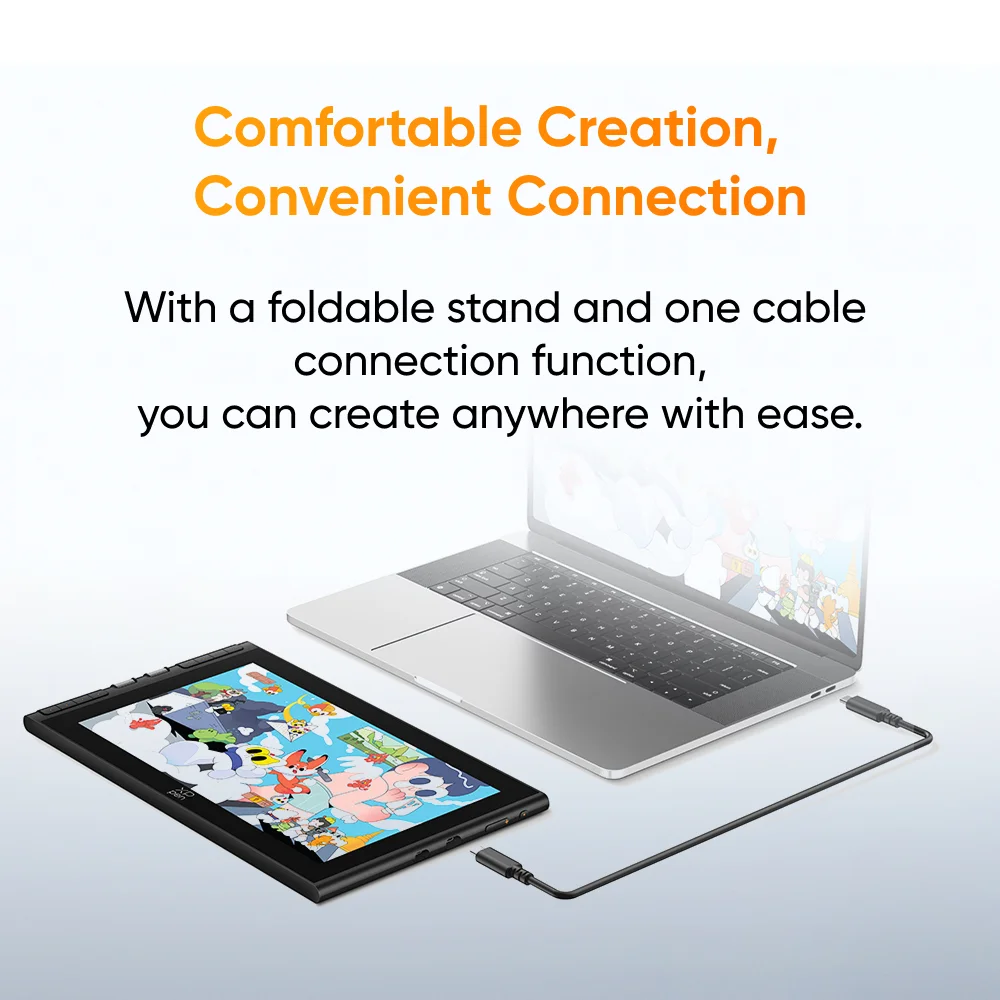 XPPen Artist 12 3rd 11.9-inch Graphics Monitor with X4 Smart Stylus 2 Dials 8 Keys Foldable Stand for Drawing Design Kids Gifts