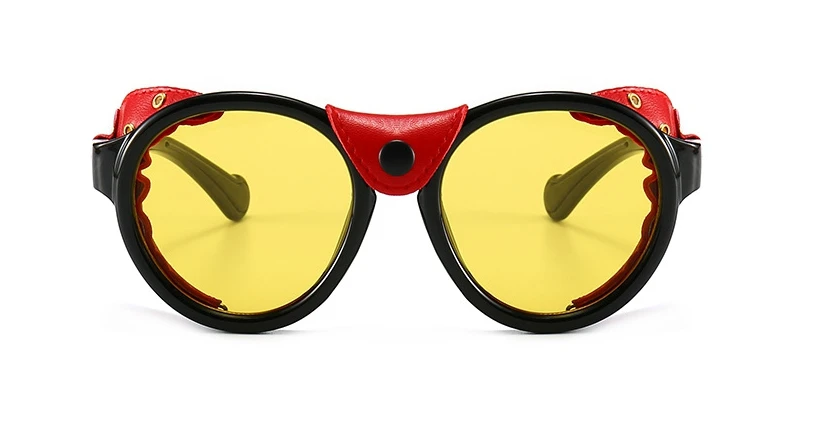 46311 Steam Punk Oval Windproof Goggle Sunglasses Vintage Men Women Shades UV400 Vintage Glasses