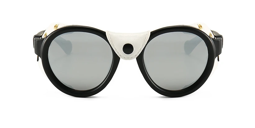 46311 Steam Punk Oval Windproof Goggle Sunglasses Vintage Men Women Shades UV400 Vintage Glasses