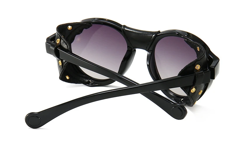 46311 Steam Punk Oval Windproof Goggle Sunglasses Vintage Men Women Shades UV400 Vintage Glasses