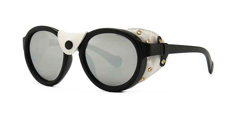 46311 Steam Punk Oval Windproof Goggle Sunglasses Vintage Men Women Shades UV400 Vintage Glasses