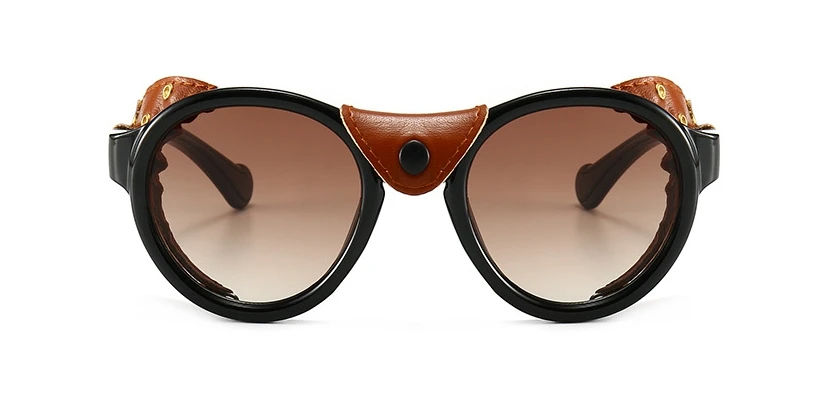 46311 Steam Punk Oval Windproof Goggle Sunglasses Vintage Men Women Shades UV400 Vintage Glasses