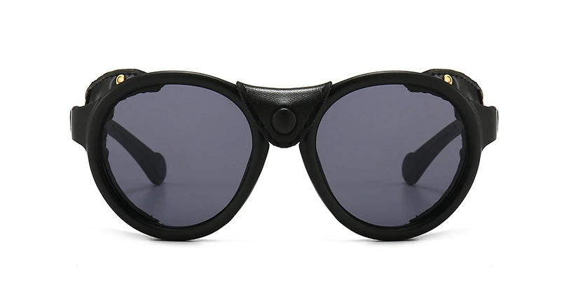 46311 Steam Punk Oval Windproof Goggle Sunglasses Vintage Men Women Shades UV400 Vintage Glasses