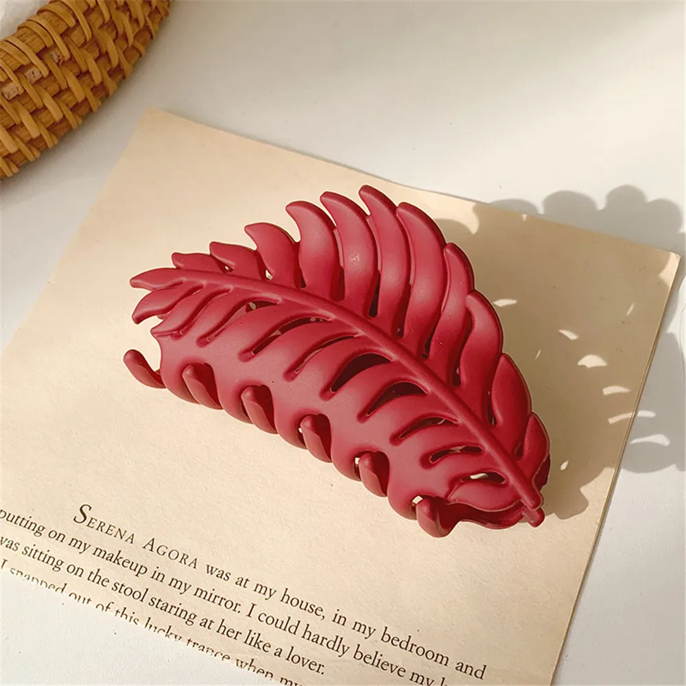 Solid Color Claw Clip Large Barrette Crab Hair Claws Bath Clip Ponytail Clip for Women Girls Hairpins Headwear Hair Accessories