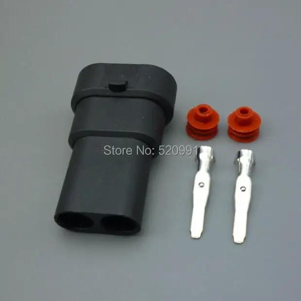 shhworldsea 2sets 2pin waterproof 9006 H11 9005 HB3 HB4 Headlight Fog Light Connector Plug Cable Socket Connector Repair Kit