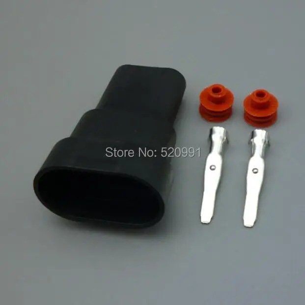 shhworldsea 2sets 2pin waterproof 9006 H11 9005 HB3 HB4 Headlight Fog Light Connector Plug Cable Socket Connector Repair Kit