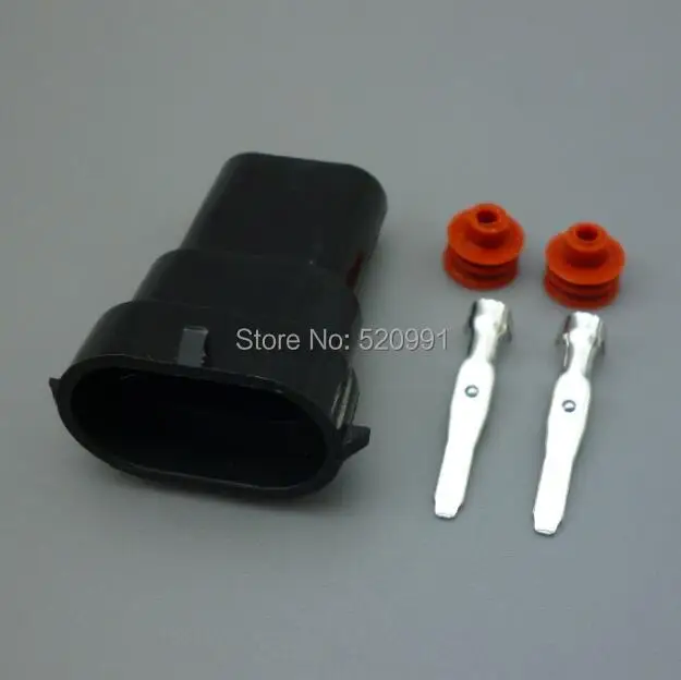 shhworldsea 2sets 2pin waterproof 9006 H11 9005 HB3 HB4 Headlight Fog Light Connector Plug Cable Socket Connector Repair Kit