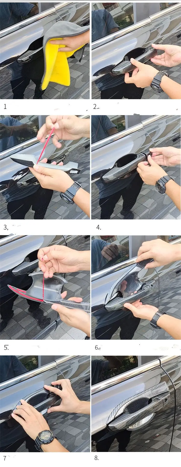 For Mazda Cx-5 Cx5 CX 5 2012-2022 Gloss Black Chrome Car Door Handle Cover Trim Car Styling Accessories