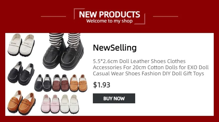 5.5cm Doll Toy Bright Leather Shoes for 1/6 Doll Toys Accessories Handmade Cute Doll Bandage Shoes Girls Gifts Doll Accessories