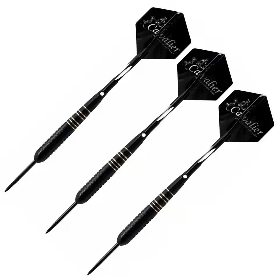 3pcs/set Professional Darts Free Carry Box 23g Total Length 16.5cm Black Golden Color Steel Tip Darts With Aluminum Shaft