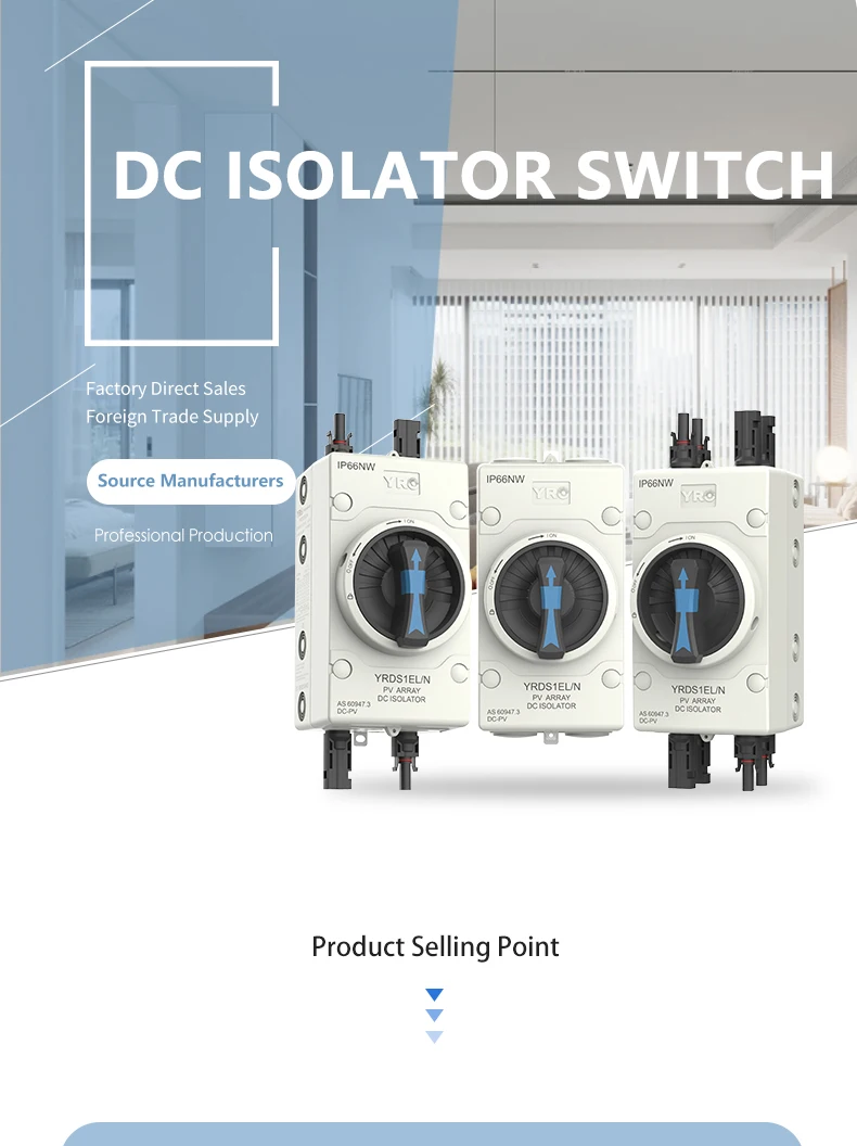 DC Isolator switch 4P 32A 1000V PV switch IP66 for Solar energy system inverter Outdoor Waterproof IP66 With TUV CE