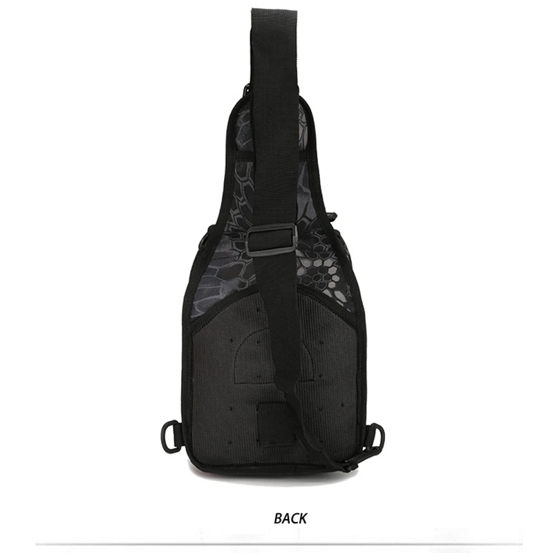 Tactical Shoulder Bag 800D Waterproof Oxford Small Chest Bag Outdoor Sports Sling Backpack for Hunting Hiking Camping