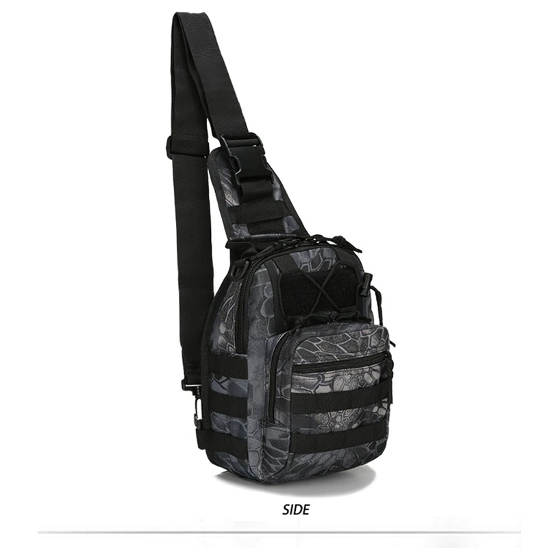 Tactical Shoulder Bag 800D Waterproof Oxford Small Chest Bag Outdoor Sports Sling Backpack for Hunting Hiking Camping