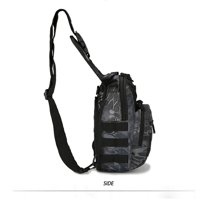 Tactical Shoulder Bag 800D Waterproof Oxford Small Chest Bag Outdoor Sports Sling Backpack for Hunting Hiking Camping