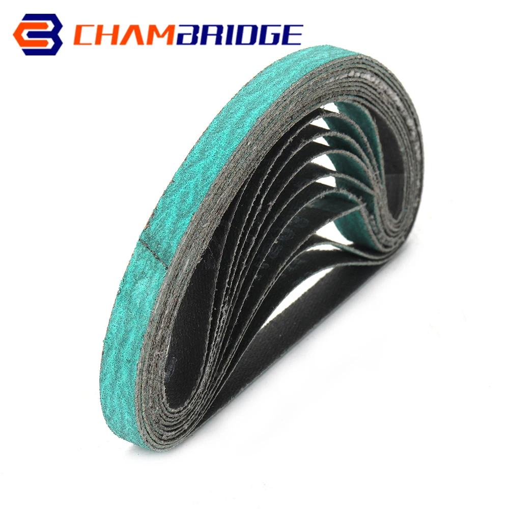 10x330mm 3/8"x13" Sanding Belts Sander Abrasive Belt Tool for Wood Furniture Metal Grinding Polishing Grit 60/80/120
