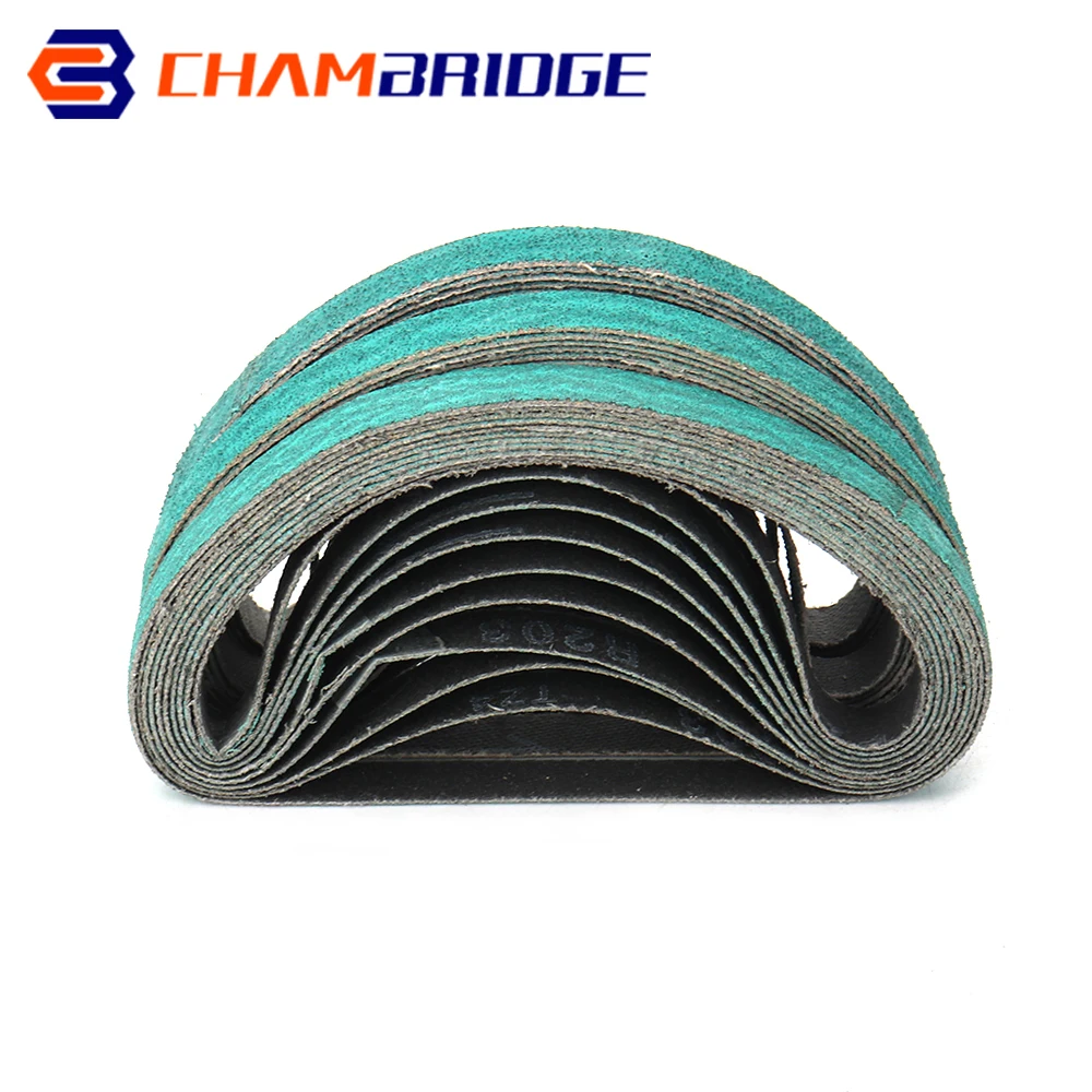 10x330mm 3/8"x13" Sanding Belts Sander Abrasive Belt Tool for Wood Furniture Metal Grinding Polishing Grit 60/80/120