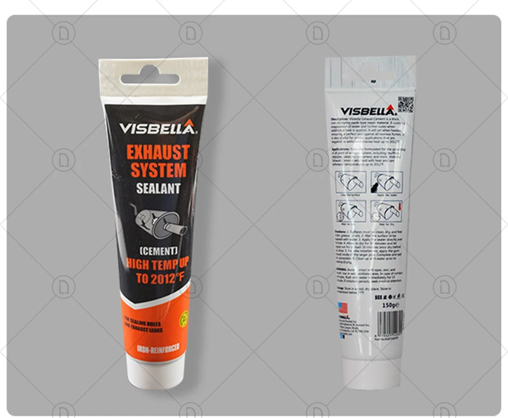 Car Exhaust Pipe Filler Glue High Temperature Silicone Sealant Repair Paste Motorcycle Auto Muffler Tailpipe Leaks Plugging Air