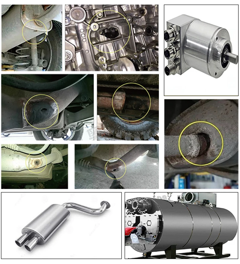 Car Exhaust Pipe Filler Glue High Temperature Silicone Sealant Repair Paste Motorcycle Auto Muffler Tailpipe Leaks Plugging Air