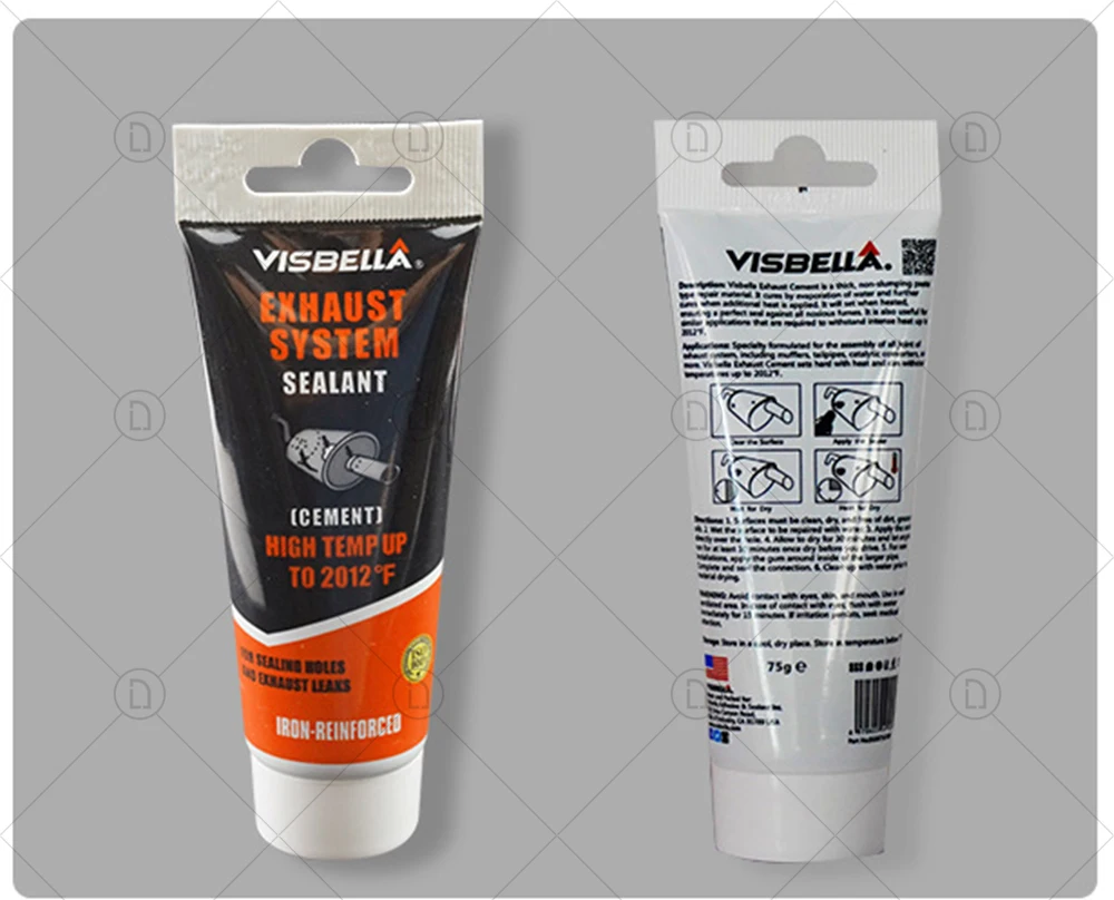 Car Exhaust Pipe Filler Glue High Temperature Silicone Sealant Repair Paste Motorcycle Auto Muffler Tailpipe Leaks Plugging Air