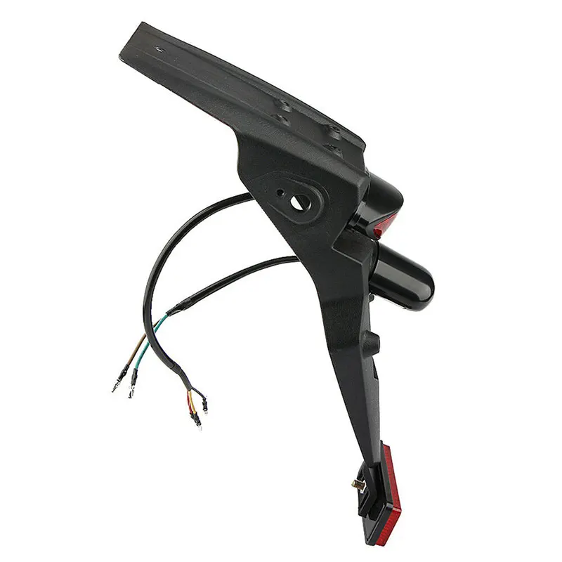 ABS Plastic Universal Motorcycle Rear Fender Mudguard LED Brake Tail Light