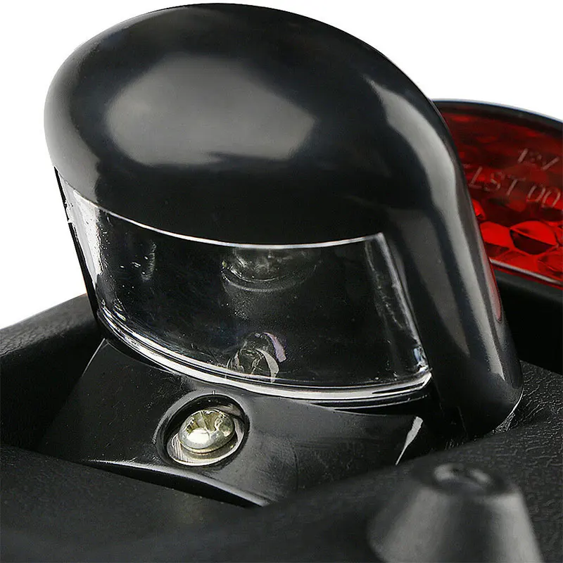 ABS Plastic Universal Motorcycle Rear Fender Mudguard LED Brake Tail Light