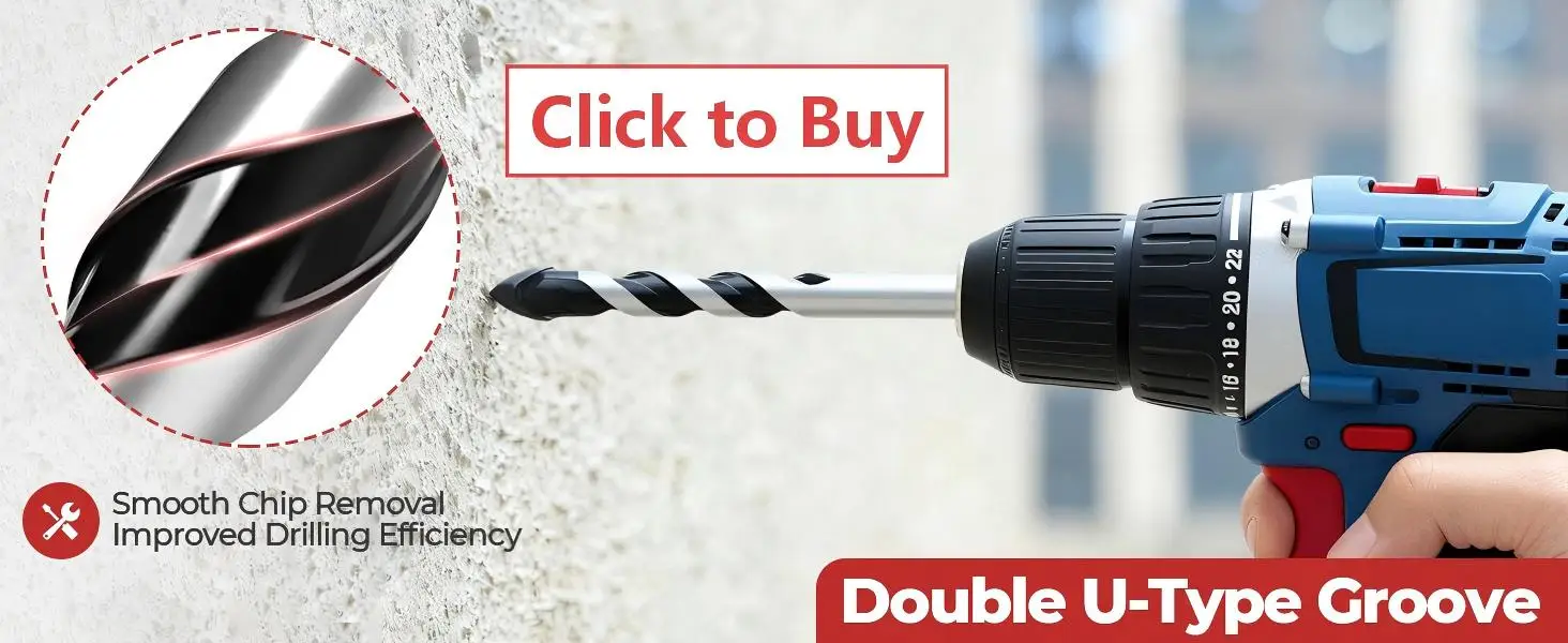 Versery 5-12mm Hex Shank 160mm Carbide Multi-Function Drill Bits Hole Saw For Brick Concrete Soft Tile Wood Metal