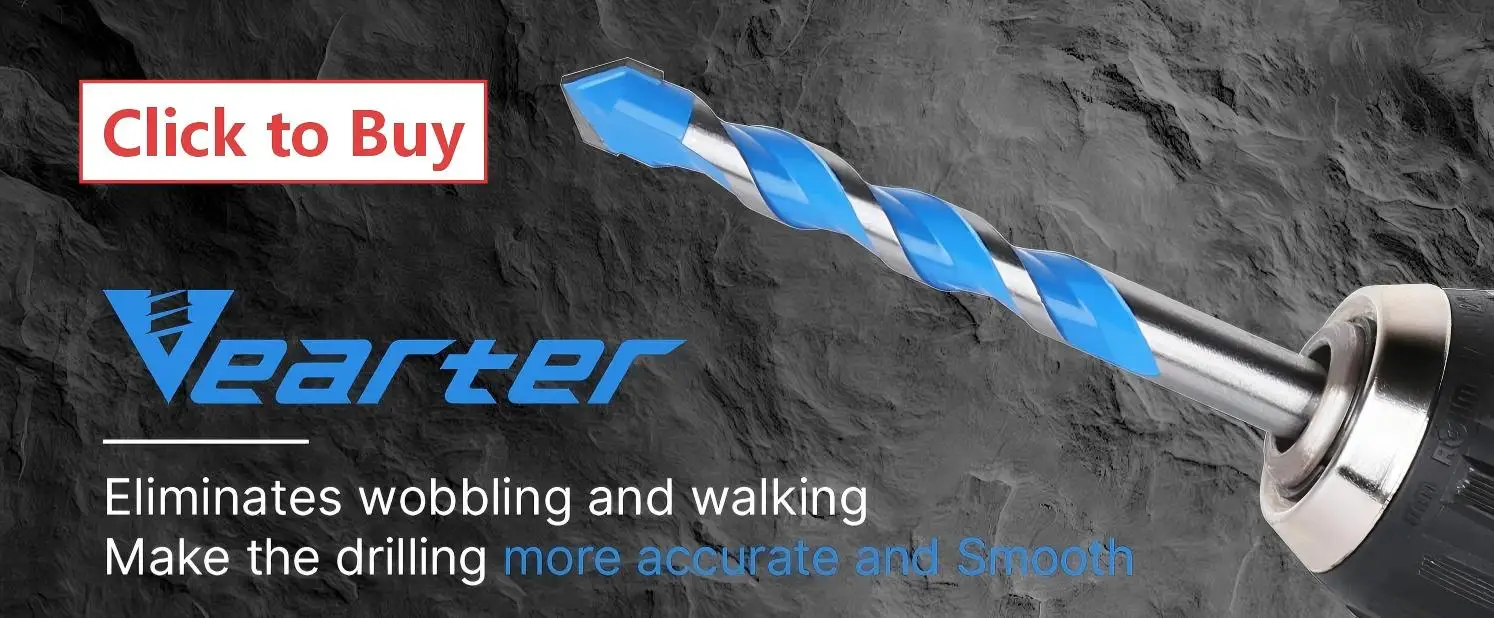Versery 5-12mm Hex Shank 160mm Carbide Multi-Function Drill Bits Hole Saw For Brick Concrete Soft Tile Wood Metal