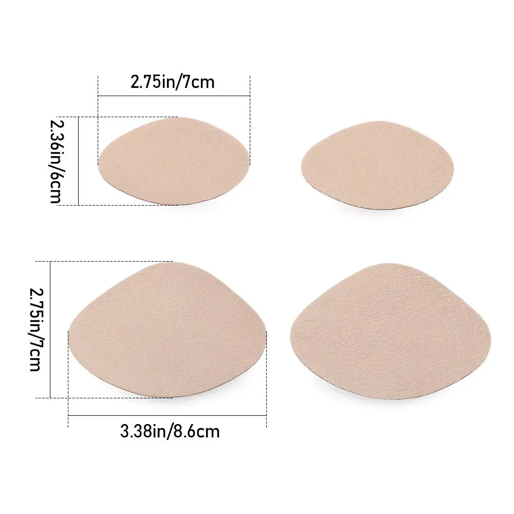 4Pcs/Set Fashion Woman Heel Repair Subsidy Shoes Hole Sticker Sneaker Lined Patch Cobbler Anti-wear Pads Foot Care Protector