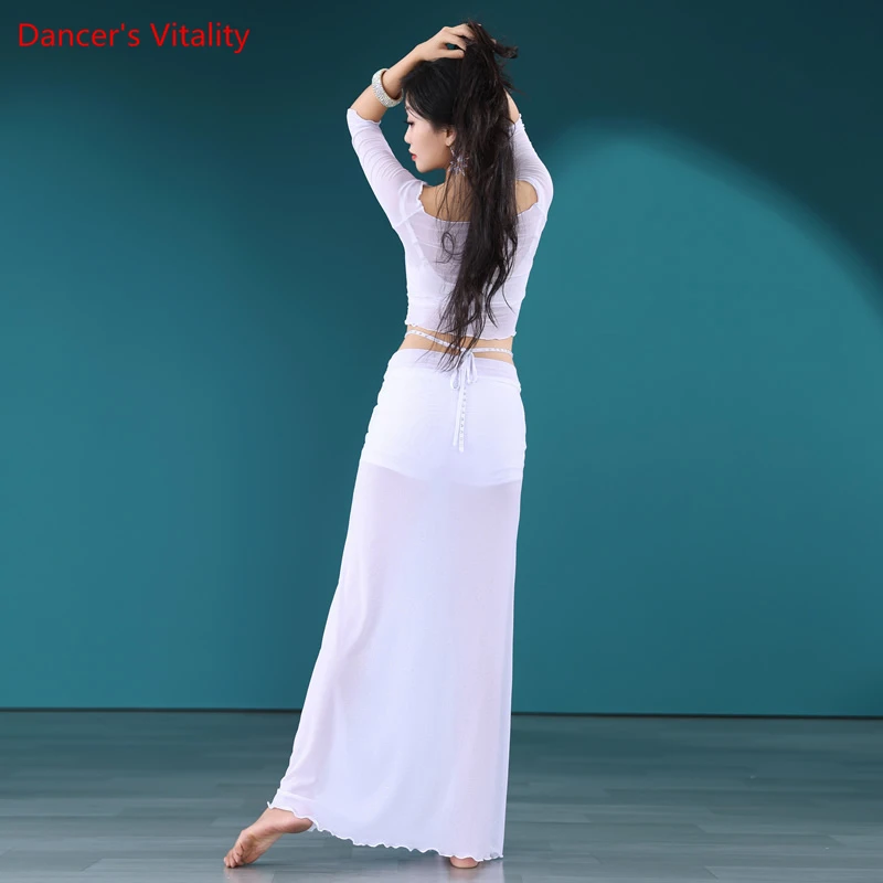 Belly Dance Costumes Set for Women Belly Dancing Exercise Clothing Belly Dance Top+long Skirt 2pcs Oriental Outfit Dance Wear