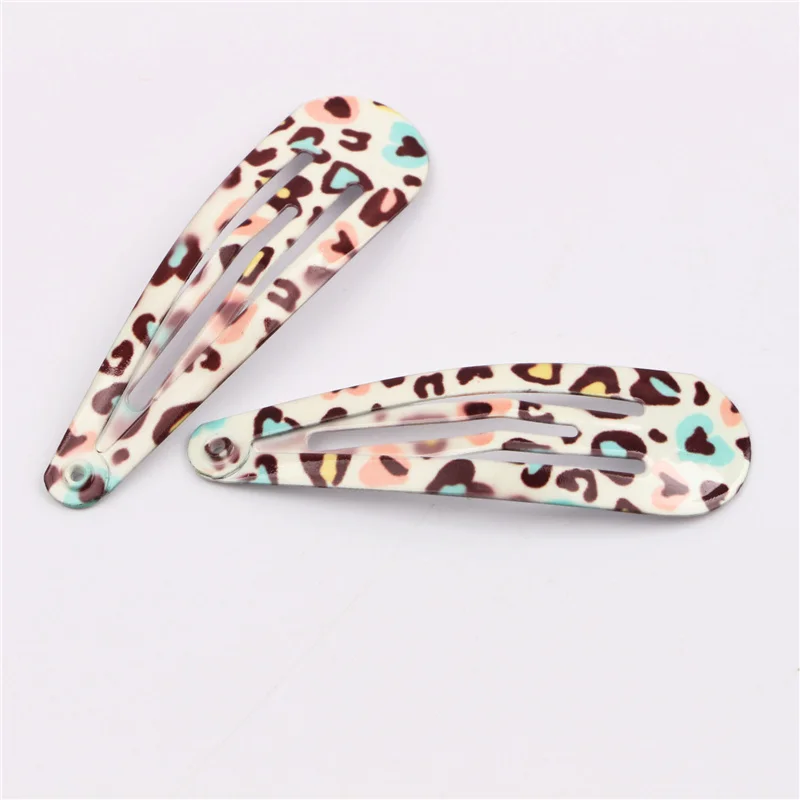 Girls Hair Accessories High-quality 10/20/30Pcs/Lot Printing Flower BB Hair Clip Paint Dripping Hairpins Colorful Kids Headdress