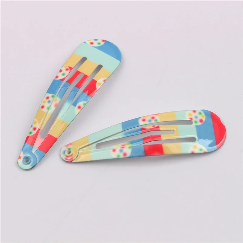 Girls Hair Accessories High-quality 10/20/30Pcs/Lot Printing Flower BB Hair Clip Paint Dripping Hairpins Colorful Kids Headdress