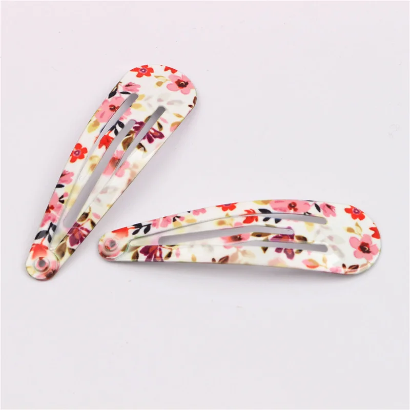 Girls Hair Accessories High-quality 10/20/30Pcs/Lot Printing Flower BB Hair Clip Paint Dripping Hairpins Colorful Kids Headdress